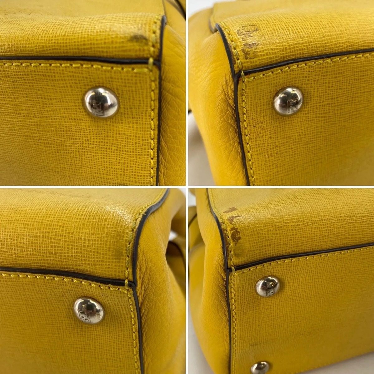 Fendi Tote Toujour Yellow Formal Travel — view 6