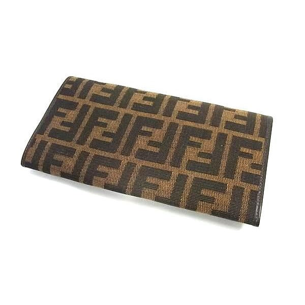 Fendi Bifold Wallet Zucca Long 07 15828 001 Brown Black Canvas — view 3
