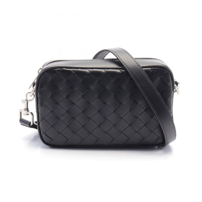 Bottega Veneta Shoulder Bag Intrecciato Black Leather