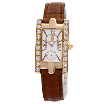Harry Winston Avenue Watch 18K Pink Gold Leather