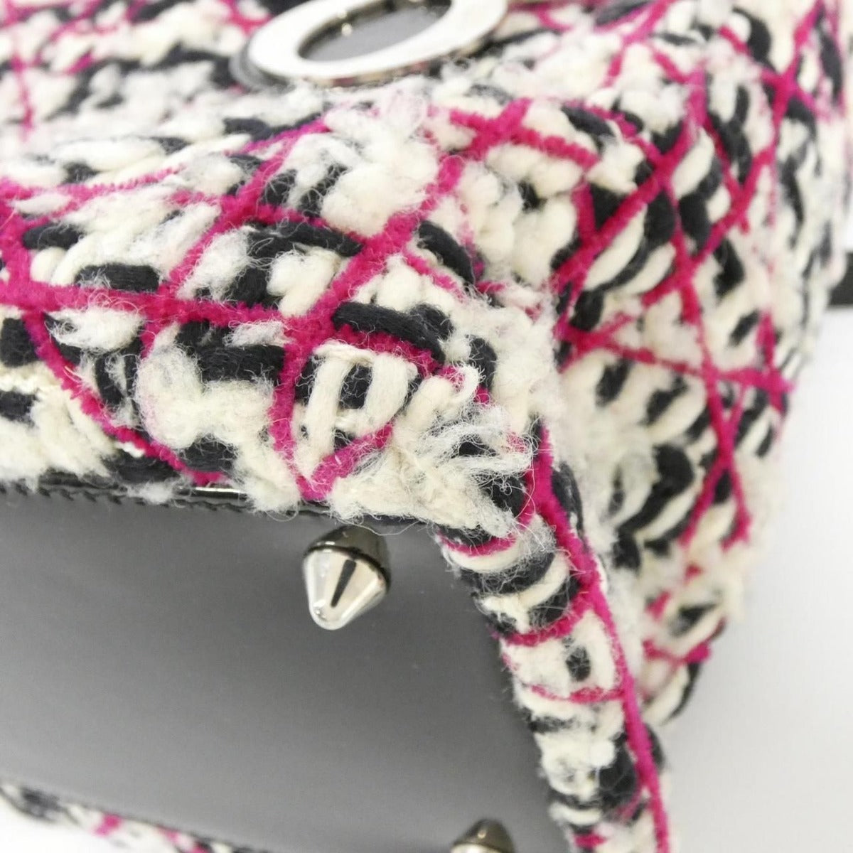Christian Dior Medium Bag Tweed Black — view 3