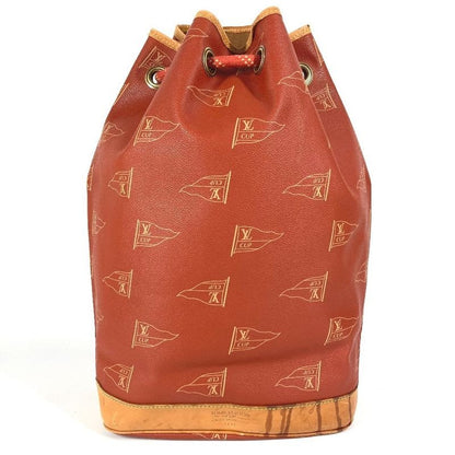 Louis Vuitton Shoulder Bag Saint-tropez Leather Canvas Abogany Orange