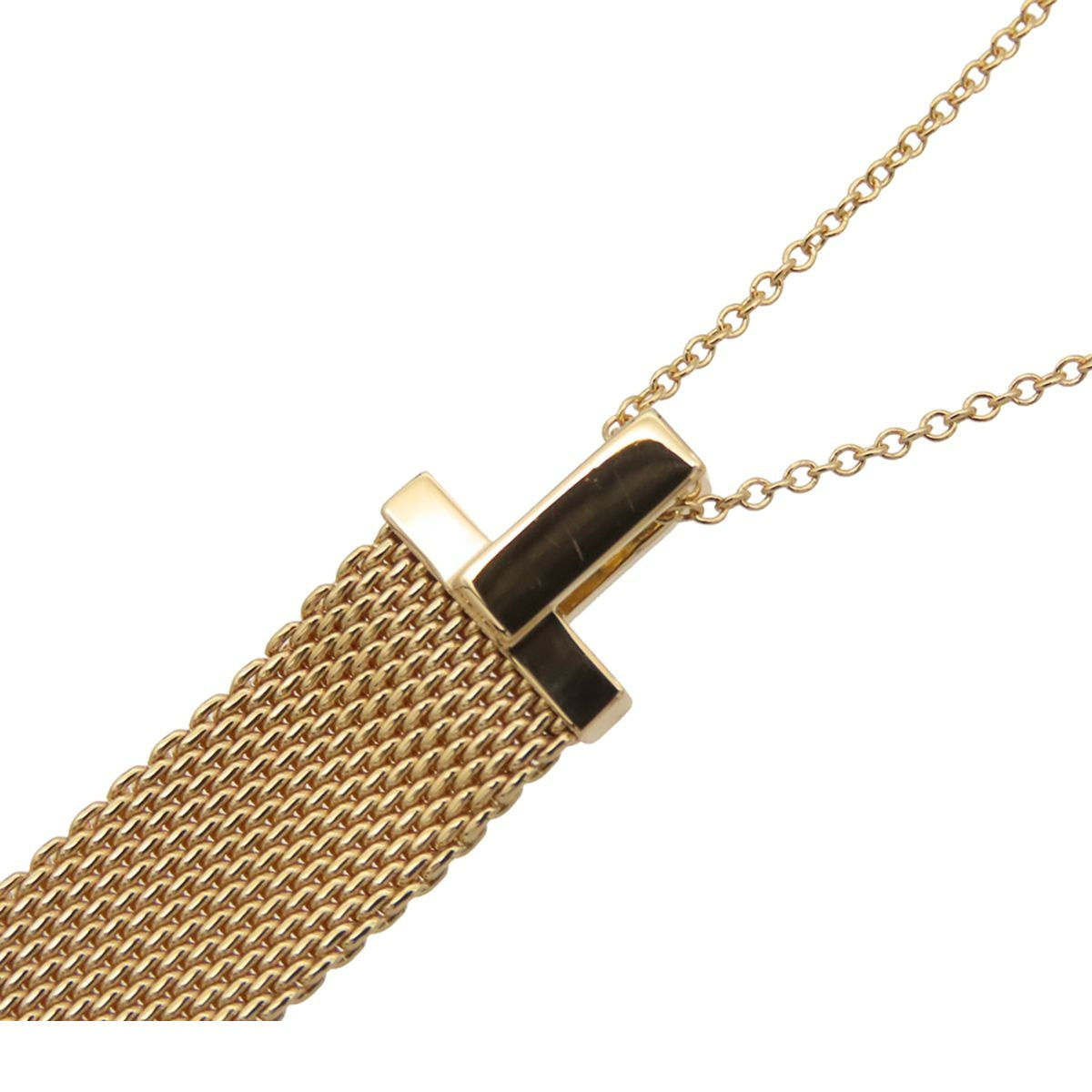 Tiffany & Co Somerset Necklace Yellow Gold 18K Diamond Mesh — view 8