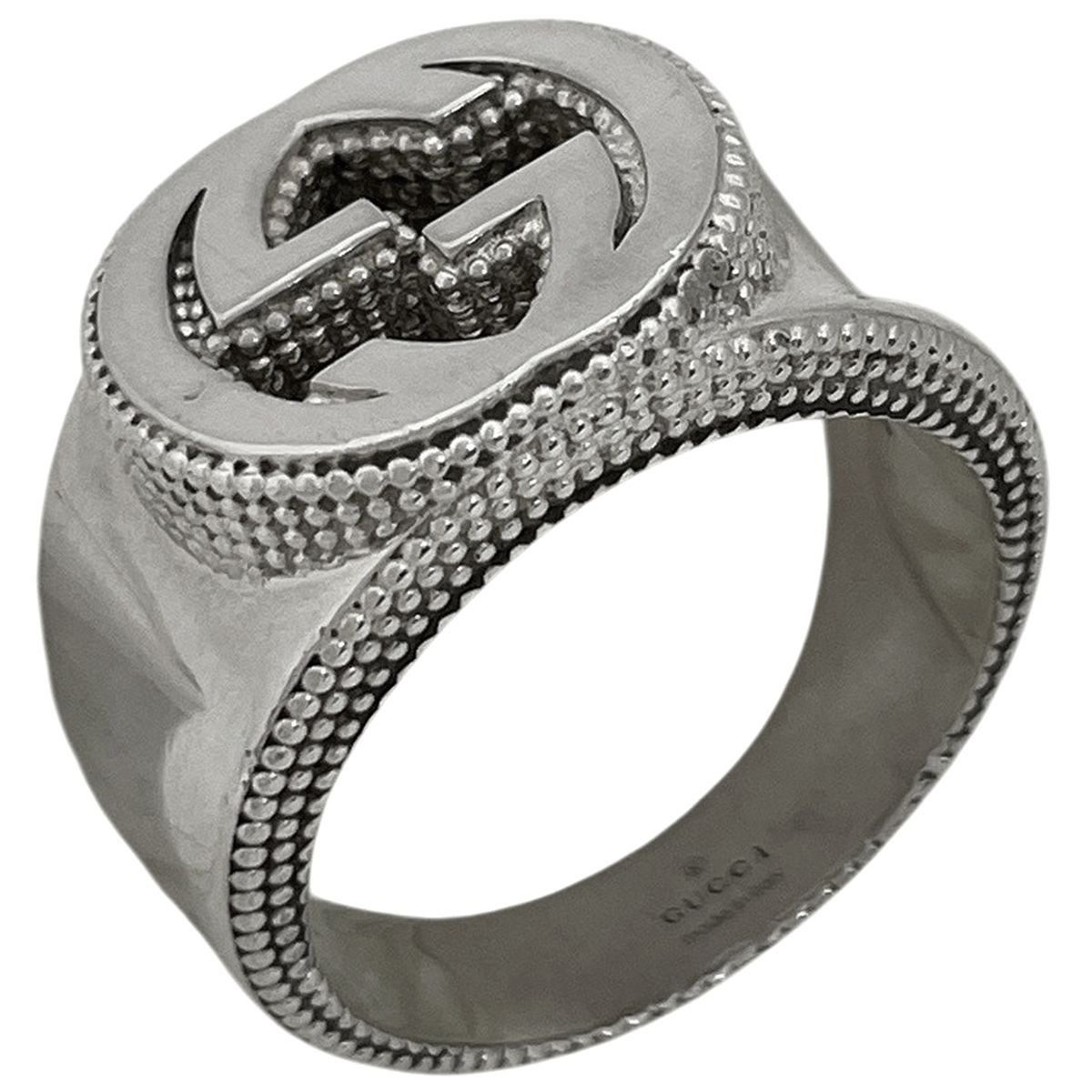 Gucci Interlocking Ring Silver