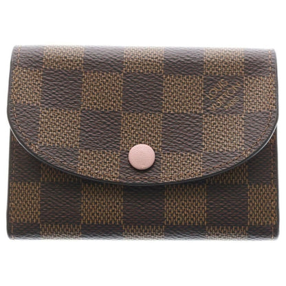 Louis Vuitton Damier Porte-Monnaie Rosalie Rose Valley Compact Wallet Mini Brown