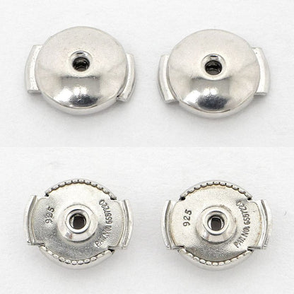 Hermes Earrings Loop MM Pair Ag925 SV Silver Jewelry Accessories Small