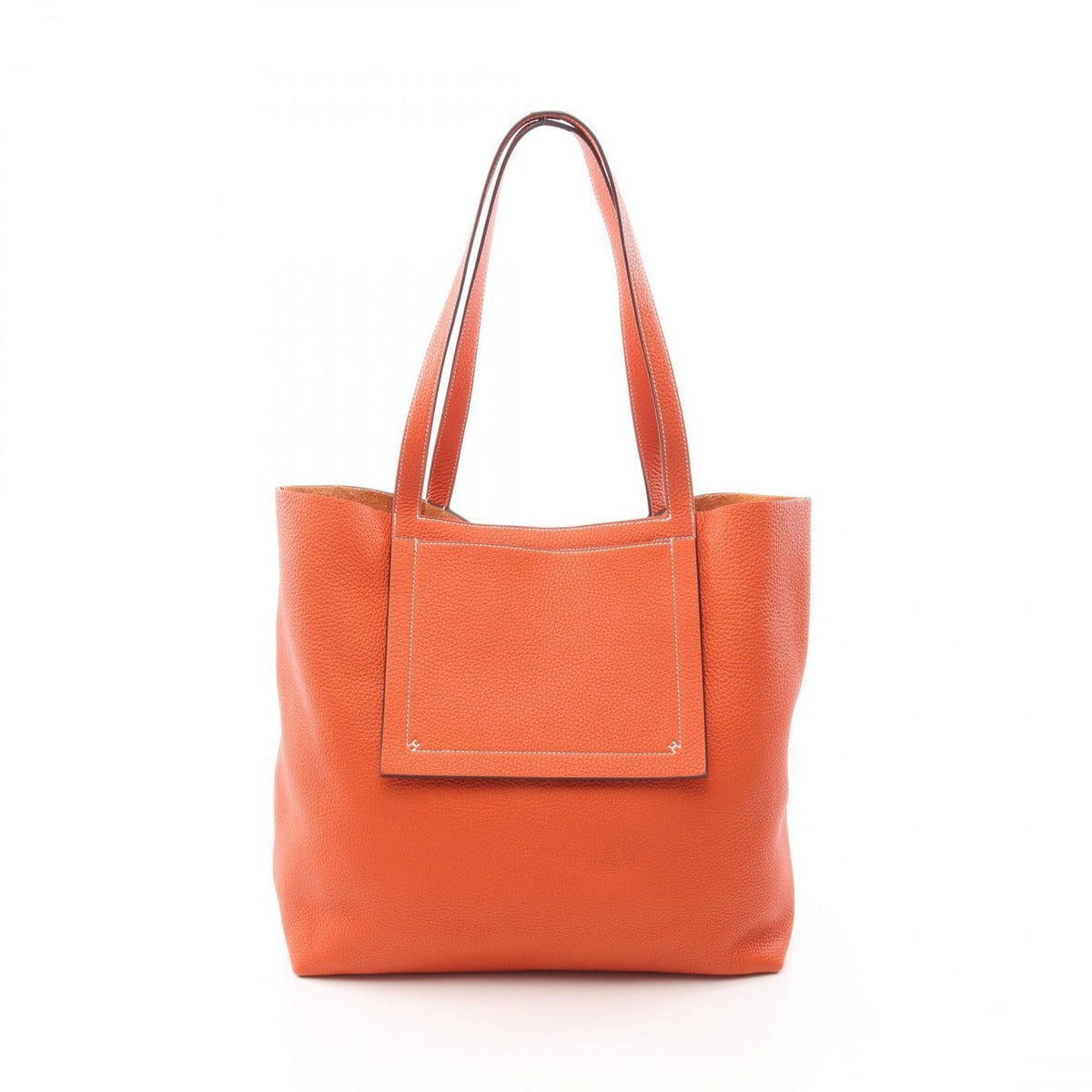 Hermes Tote Cover Serie 46 Orange Poppy Leather