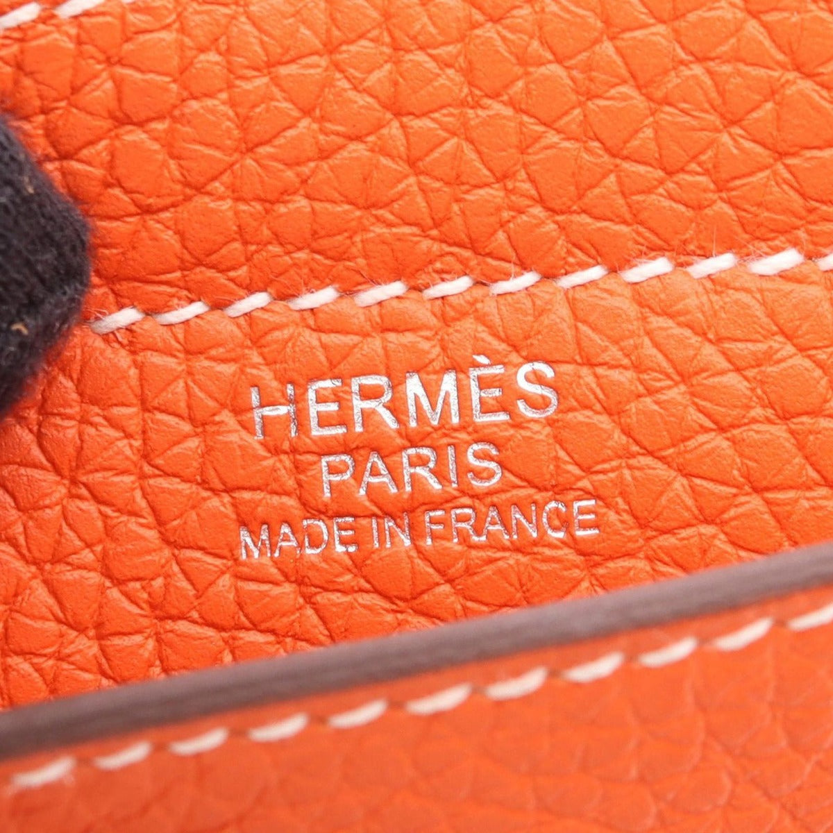 Hermes Tote Cover Serie 46 Orange Poppy Leather — view 4