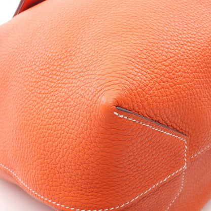 Hermes Tote Cover Serie 46 Orange Poppy Leather — view 6