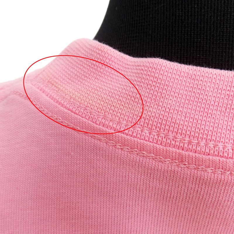 Balenciaga T-shirt Pink Short Sleeve Crew Neck Notation Size XXS