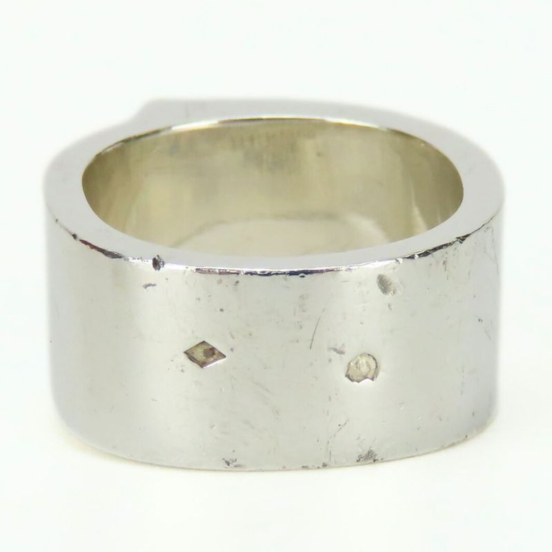 Hermes Ring - Ring Candy 51 Silver 925 Approx 11.1g Silver Light Blue H Logo