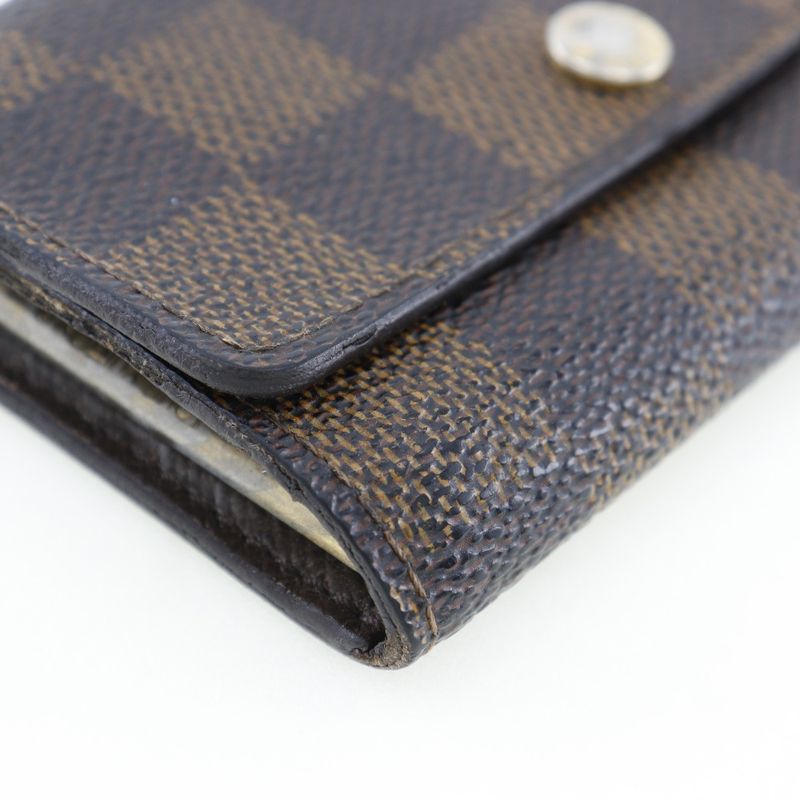 Louis Vuitton Multicles 6 N62630 Damier Canvas Ct1151 Unisex Key Case