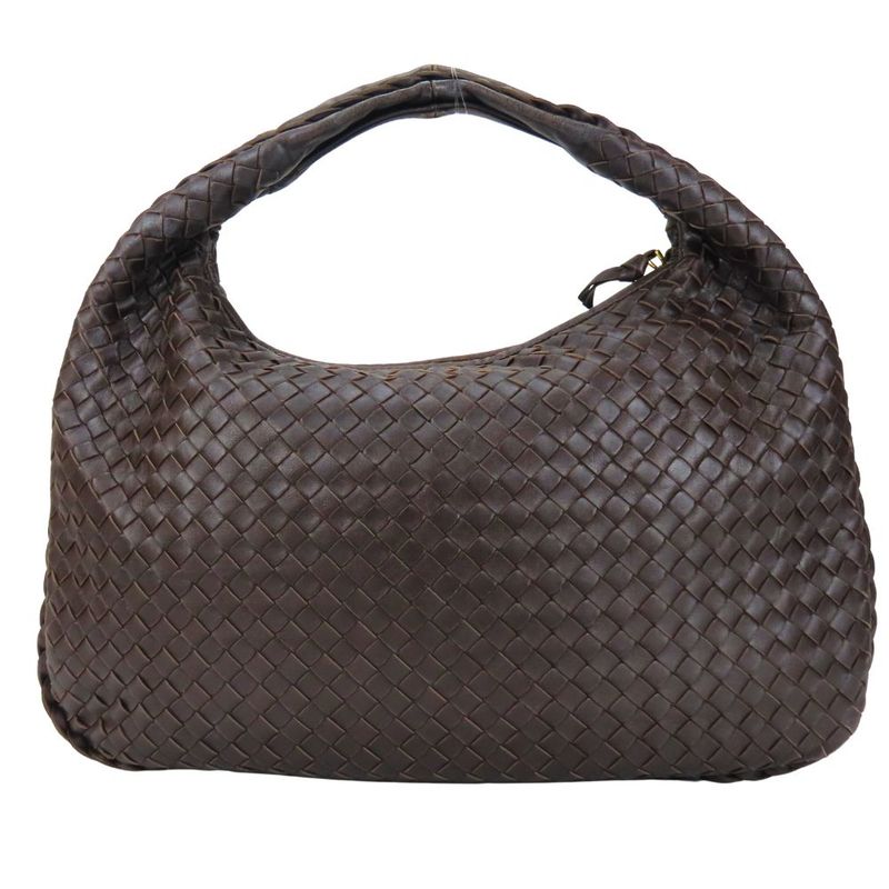 Bottega Veneta Shoulder Bag Intrecciato 115653 Lamb Skin Brown Shoulder One