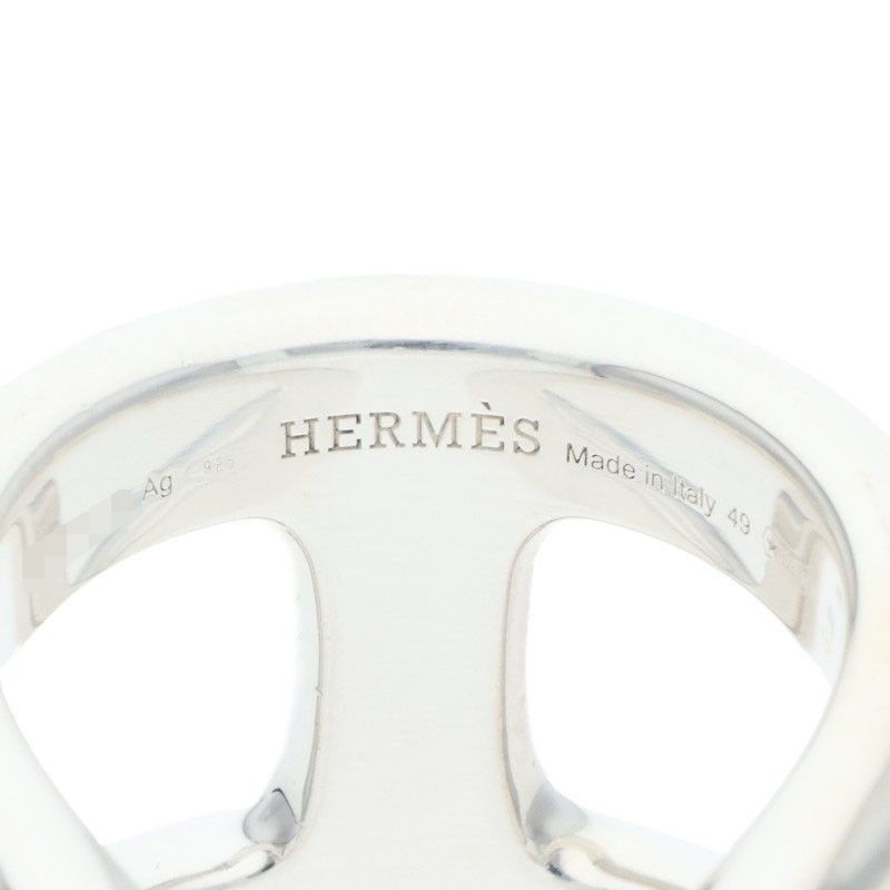 Hermes Osmose GM Osmose GM Silver Ring Men's 9