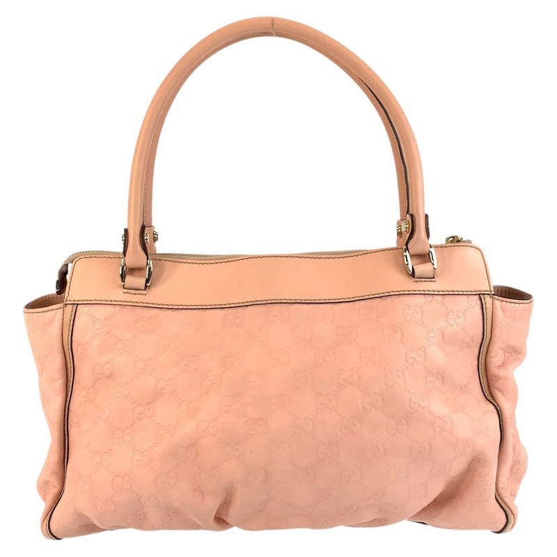 Gucci Abby Guccissima Pink Gold Hardware Leather 189831 Tote Bag Shoulder Bag