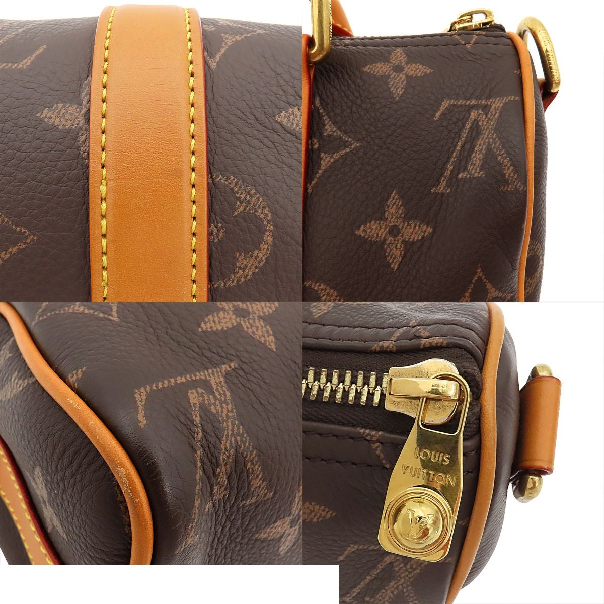 Louis Vuitton Keepall Bandouliere 25 Monogram Brown Gold Calfskin 2-Way — view 7