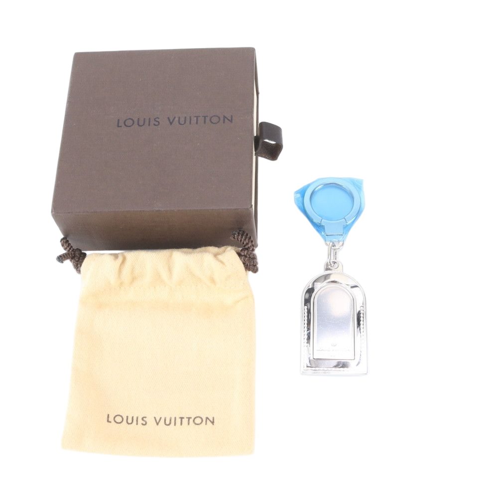 Louis Vuitton Porte Cles Porto a Dos Key Holder Key Ring Charm Silver