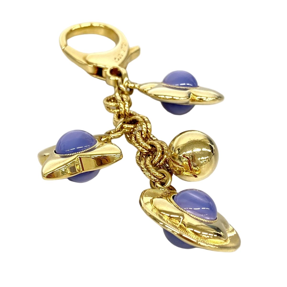 Louis Vuitton Key Holder Charm Bijou Sac Tresor Gold Azur — view 2