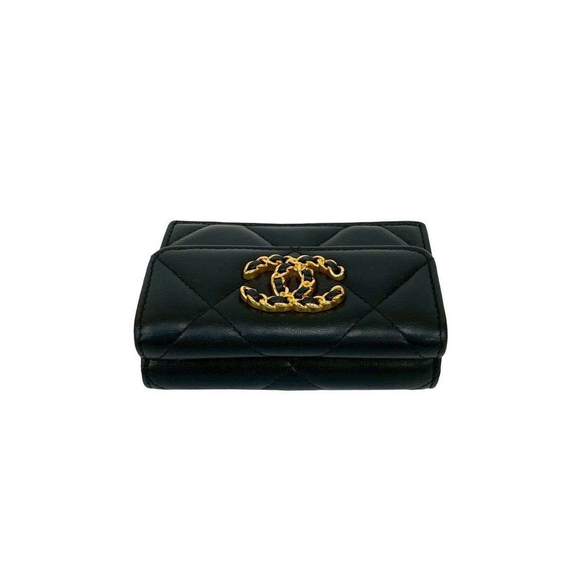 Chanel CC Logo Lambskin Leather — view 3