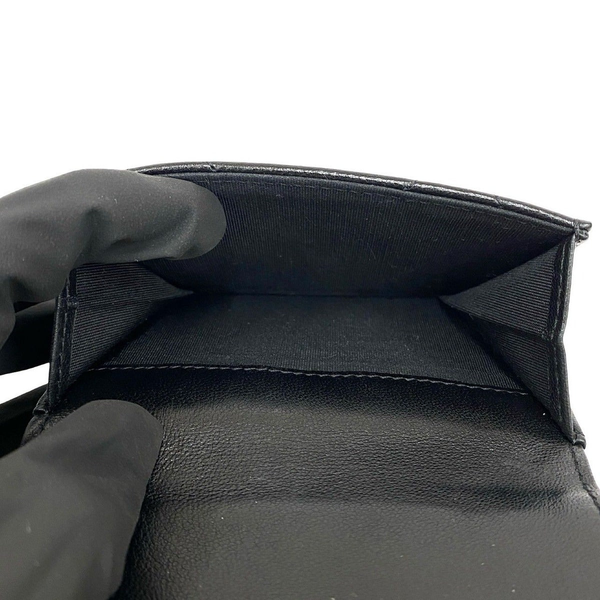 Chanel CC Logo Lambskin Leather — view 10