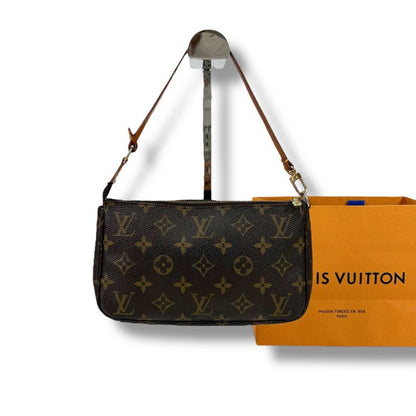 Louis Vuitton Accessoire Pochette Monogram Leather Accessory Pouch Mini Handbag