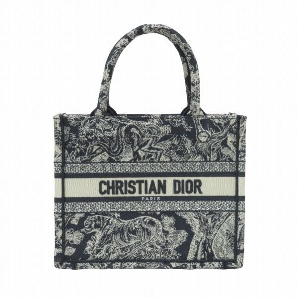 Dior Toile de Jouy Reverse Embroidery Book Toss Small Handbag
