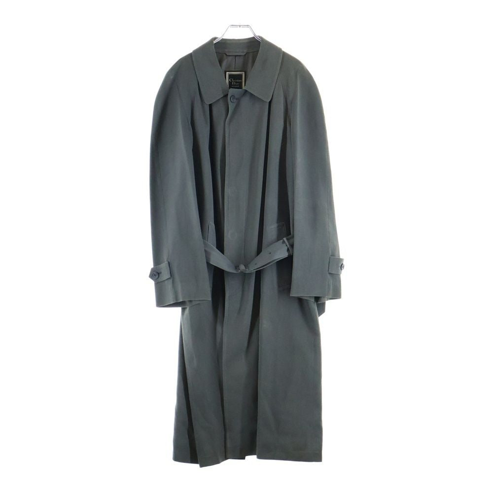 Dior Vintage Collarless Coat Gray