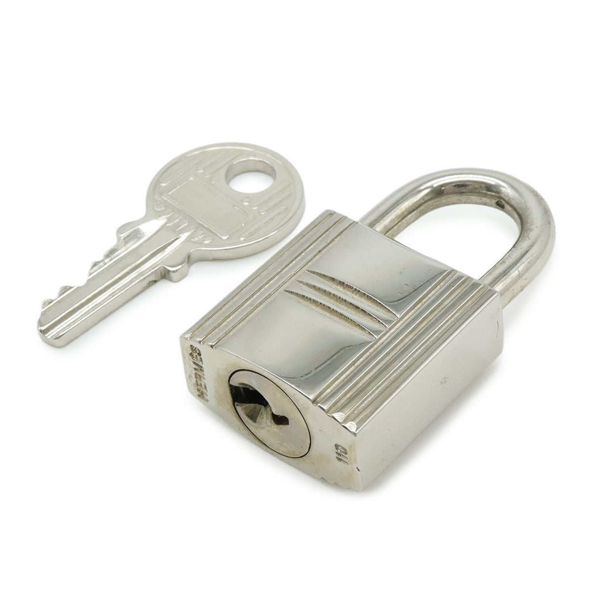 Hermes Cadena Padlock Key with Metal Silver