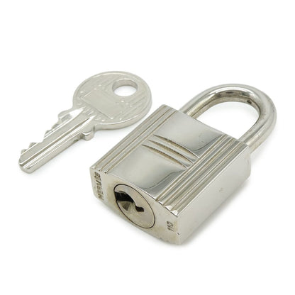 Hermes Cadena Padlock Key with Metal Silver