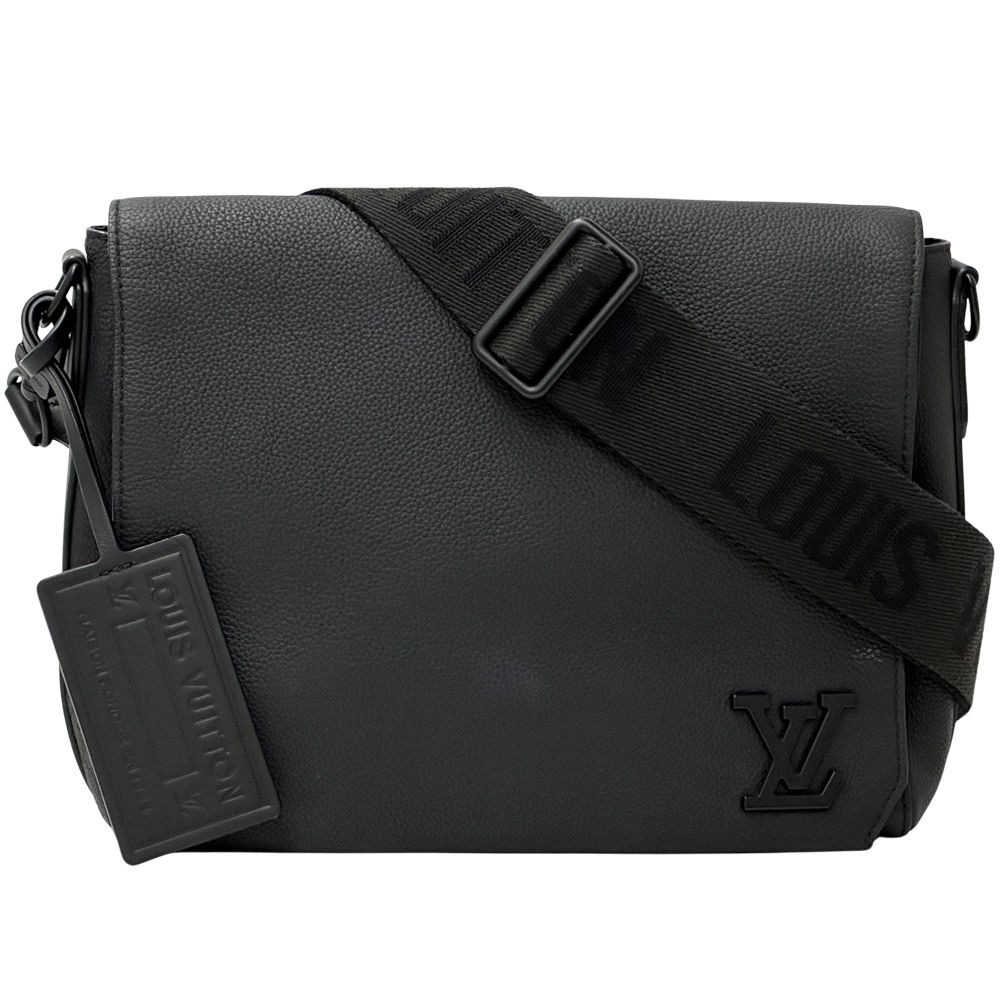 Louis Vuitton LV Aerogram Shoulder Bag Take Off Messenger Noir Black