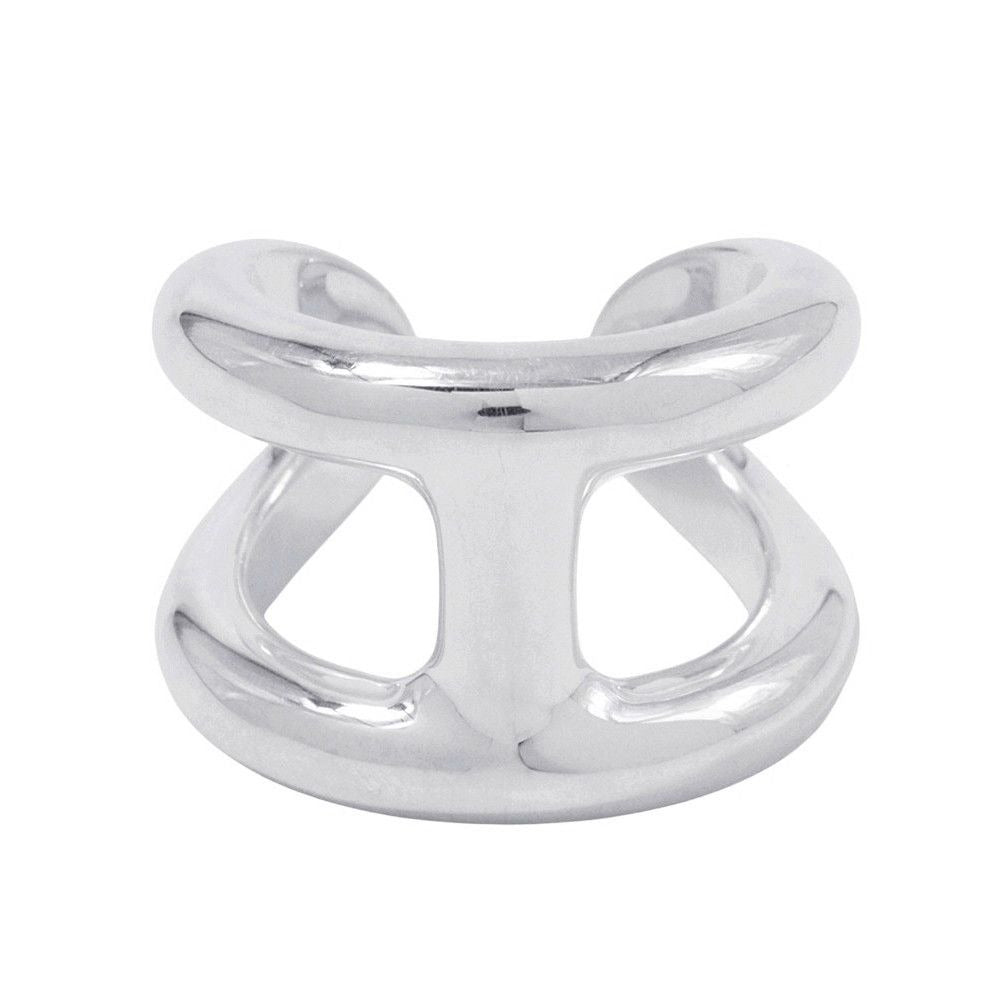 Hermes Ring Osmose GM Silver 53