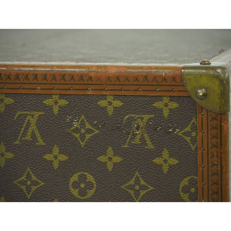 Louis Vuitton Bisten 50 Monogram Trunk Travel Bag Handbag Brown — view 5