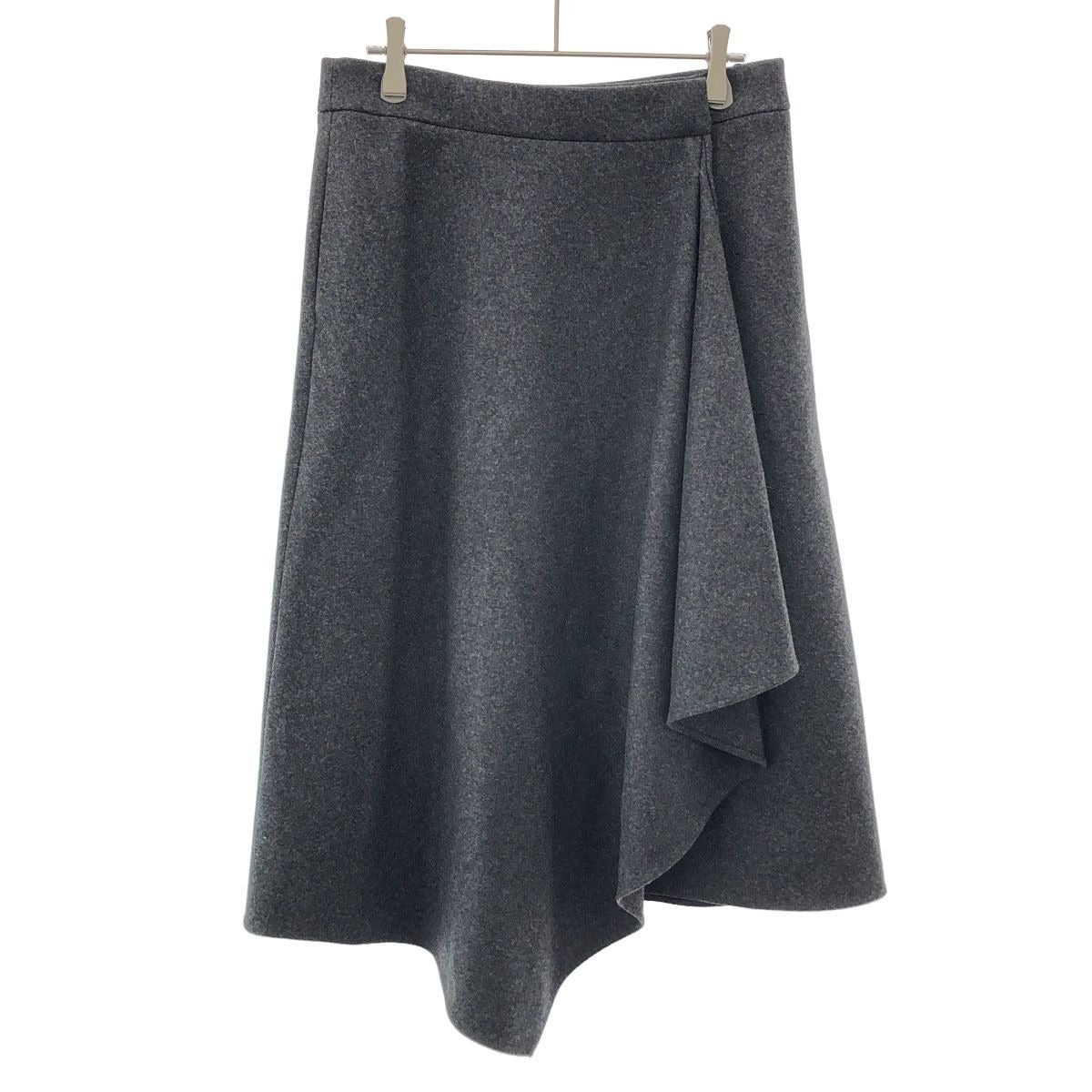Celine Wool Wrap Skirt Gray 40