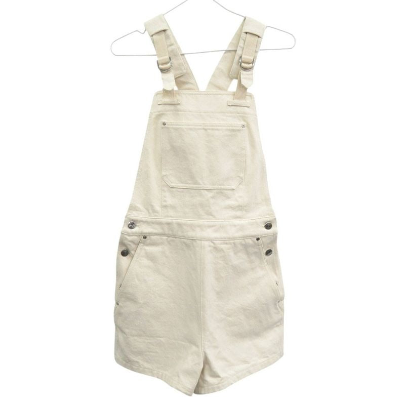 Hermes Cotton White Salopette Overalls