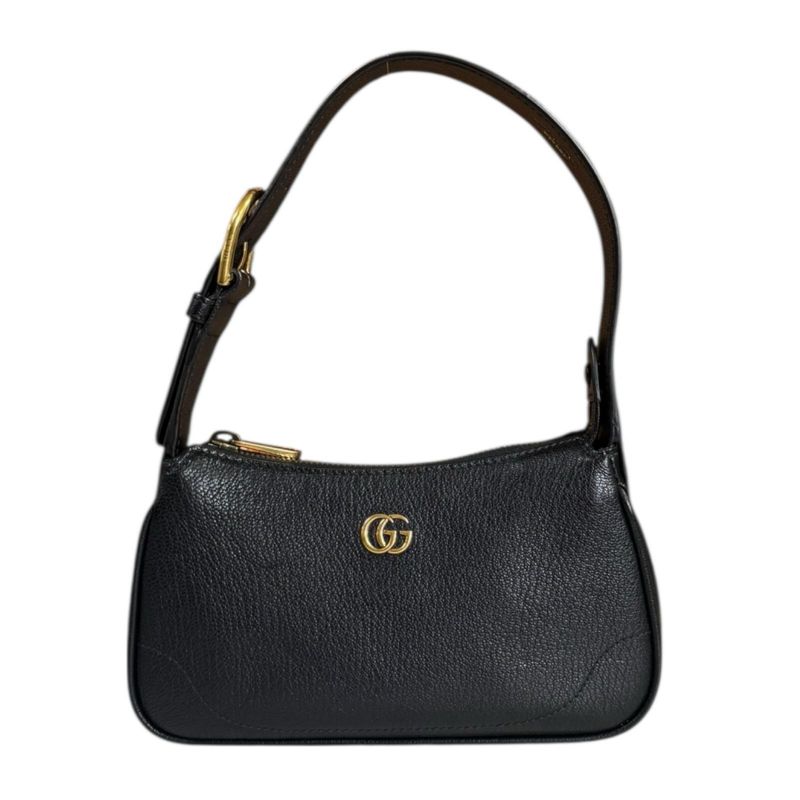 Gucci Aphrodite Mini GG Marmont Handbag Leather 739076 Black Ladies Gucci