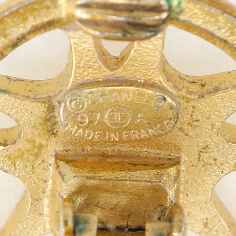 Chanel Gold Plated Ladies 8.7g Earrings