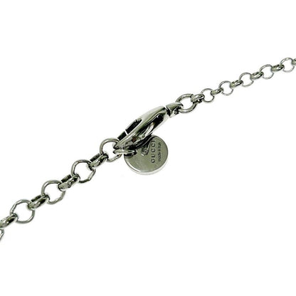 Gucci Silver Interlocking G Arabesque Necklace 7.2g 925 Engraved 357901 Necklace