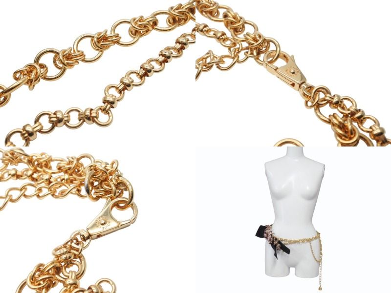 Dolce & Gabbana Crystal Plated Belt Gold Purple Pink — view 8