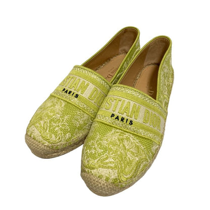 Dior Canvas Espadrilles Slip on Shoes CL 36