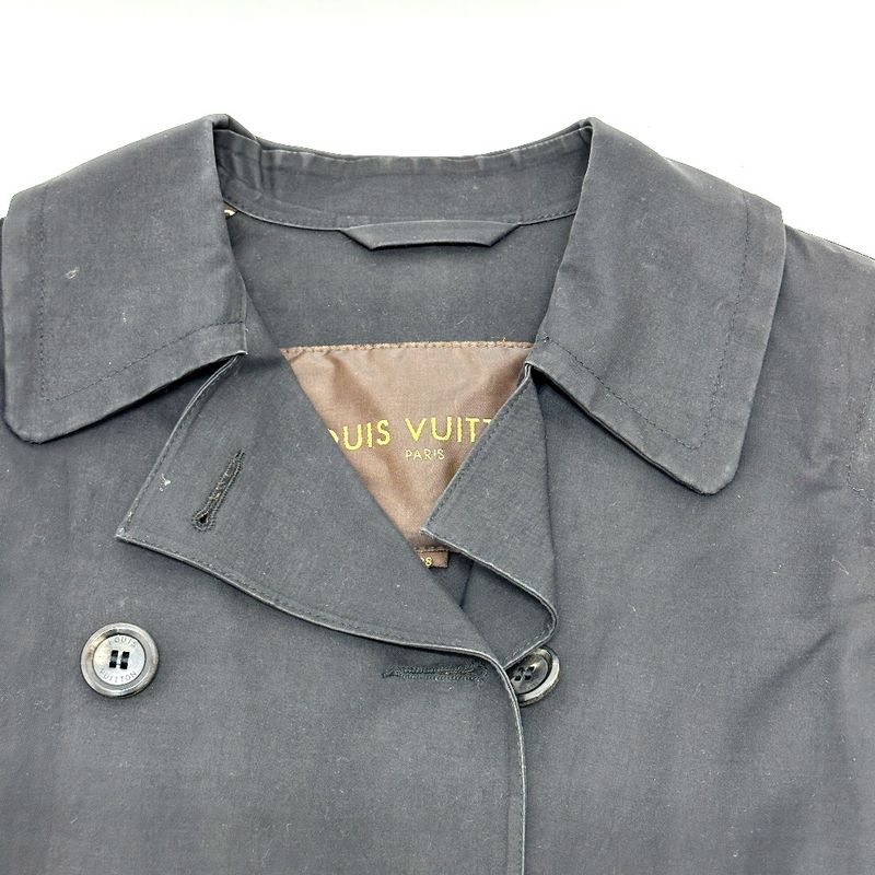 Louis Vuitton Pea Coat Mackintosh Cotton Black