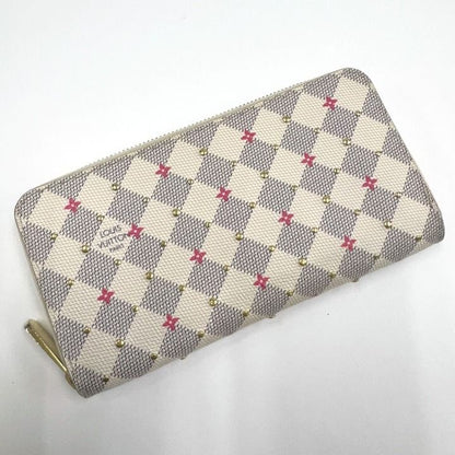 Louis Vuitton Studded Zippy Wallet Damier Azur