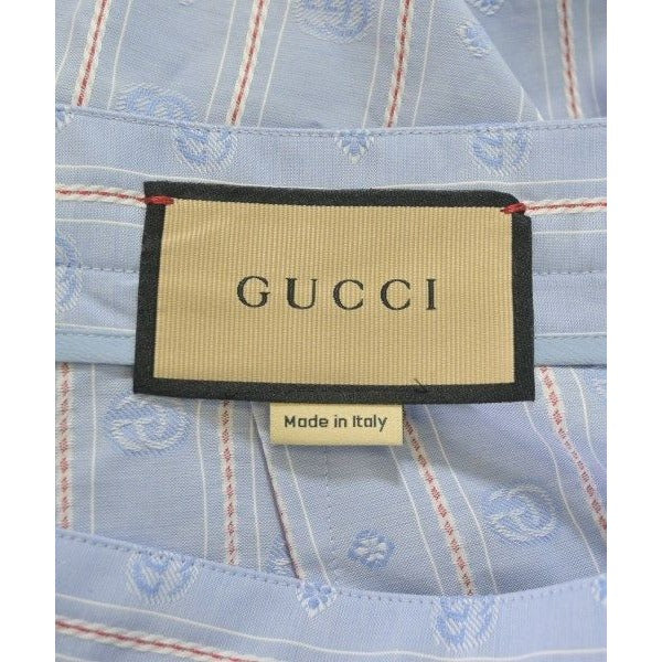 Gucci Skirt Cotton White Light Blue Red — view 3