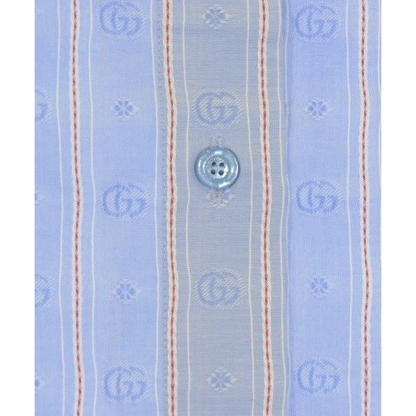 Gucci Skirt Cotton White Light Blue Red — view 5