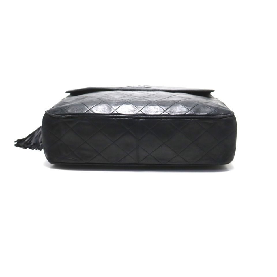 Chanel Quilted Fringe Leather Chain Shoulder Bag — view 3