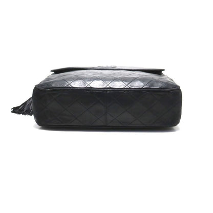 Chanel Quilted Fringe Leather Chain Shoulder Bag — view 3