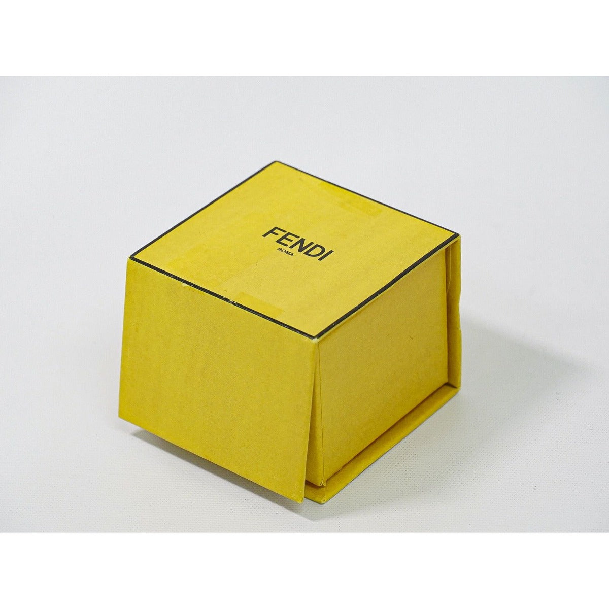 Fendi FF Logo Crystal Stone Ring Gold Plated — view 10