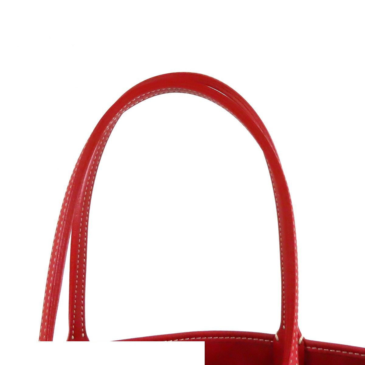 Goyard Anjou Mini Rouge Red Canvas Leather Reversible Tote Bag — view 4