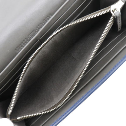 Fendi Peekaboo 8m0377 Calf Navy Women's Long Wallet