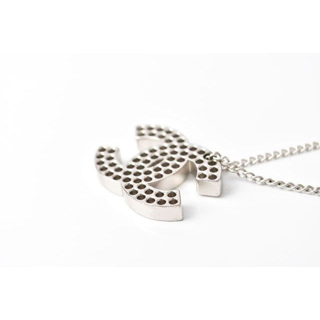 Chanel Coco Mark CC Perforated Silver — view 3