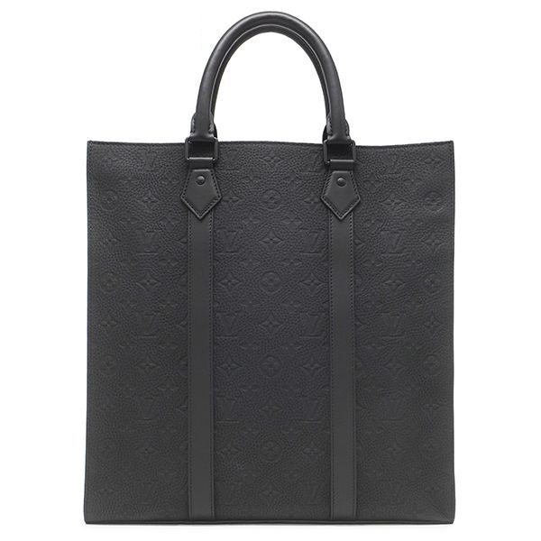 Louis Vuitton 2-Way Sac Plat Leather Taurillon Black Tote Bag